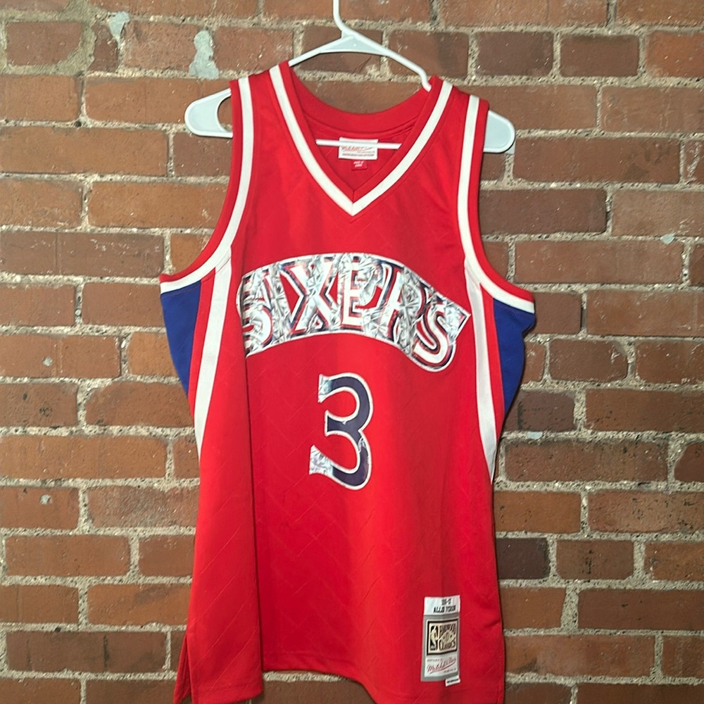 Allen Iverson Mitchell & Ness diamond Hardwood Classic Jersey